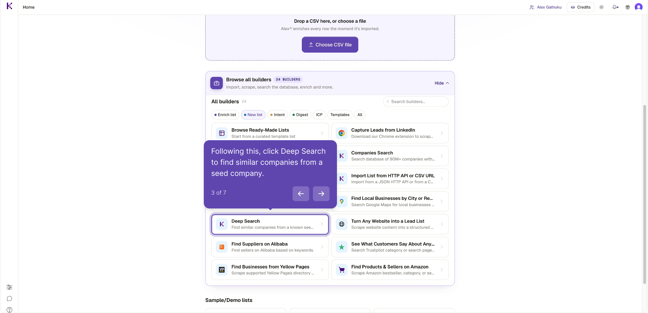 Choose Deep Search