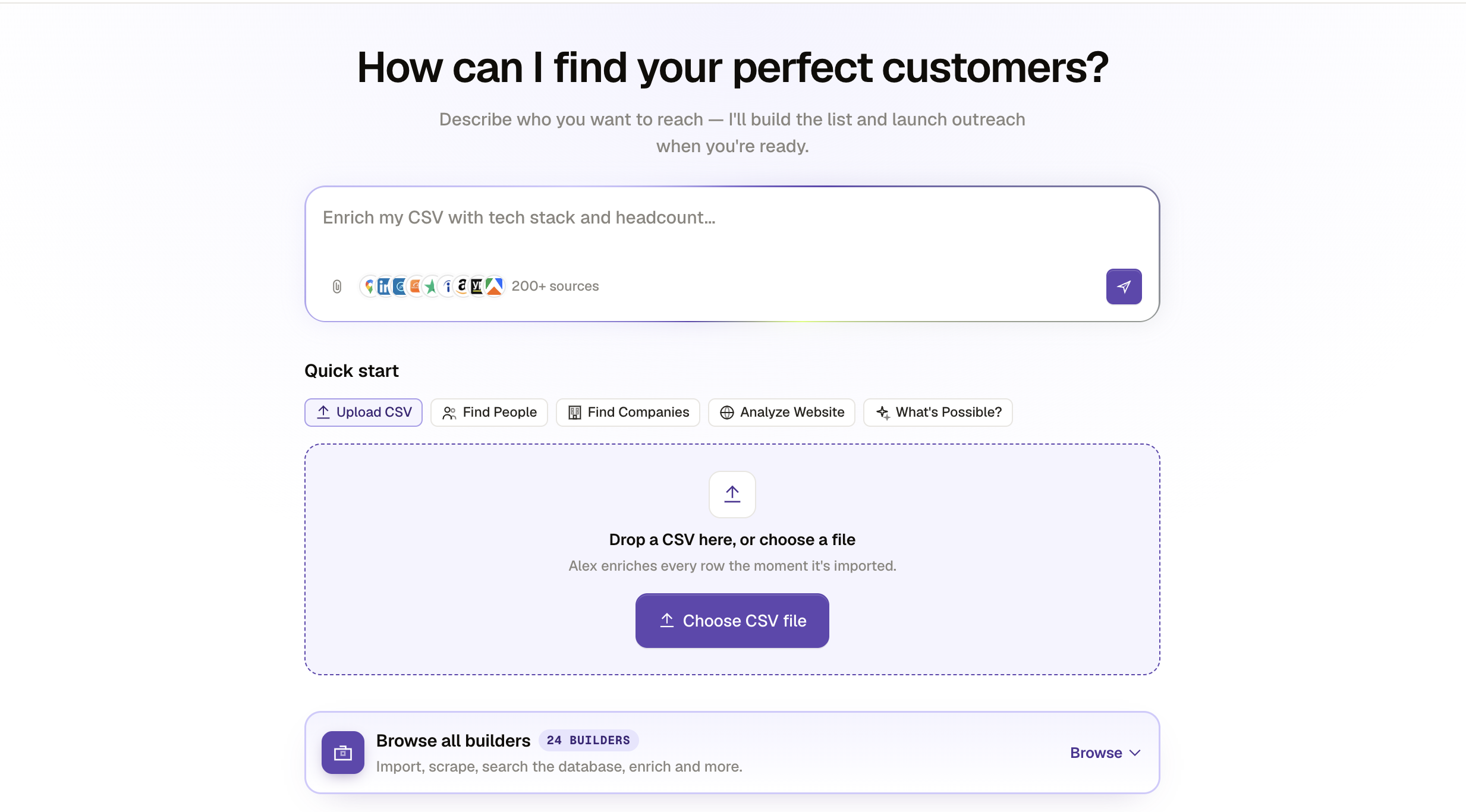 Kuration AI home dashboard